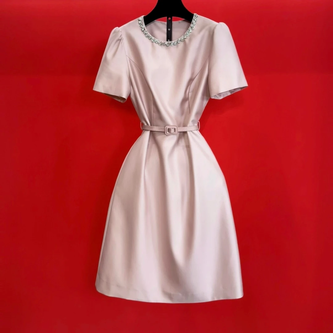 FRANCEB BALIYA 轻奢设计师显瘦时尚百搭长款连衣裙250514