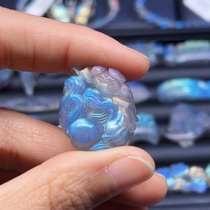 拉长石裸石未镶嵌小*新发裸石