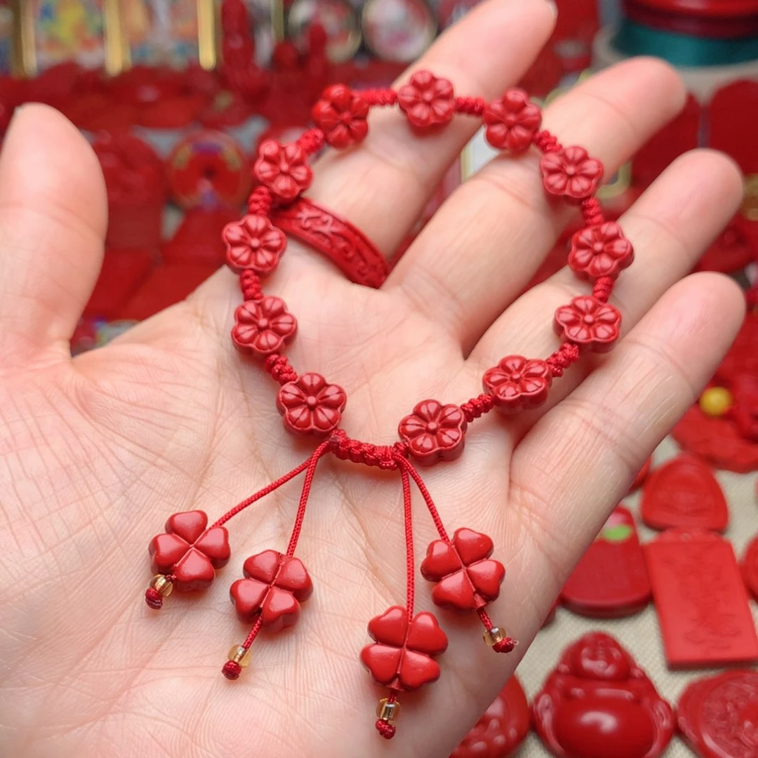 天然辰砂工艺品朱砂手串