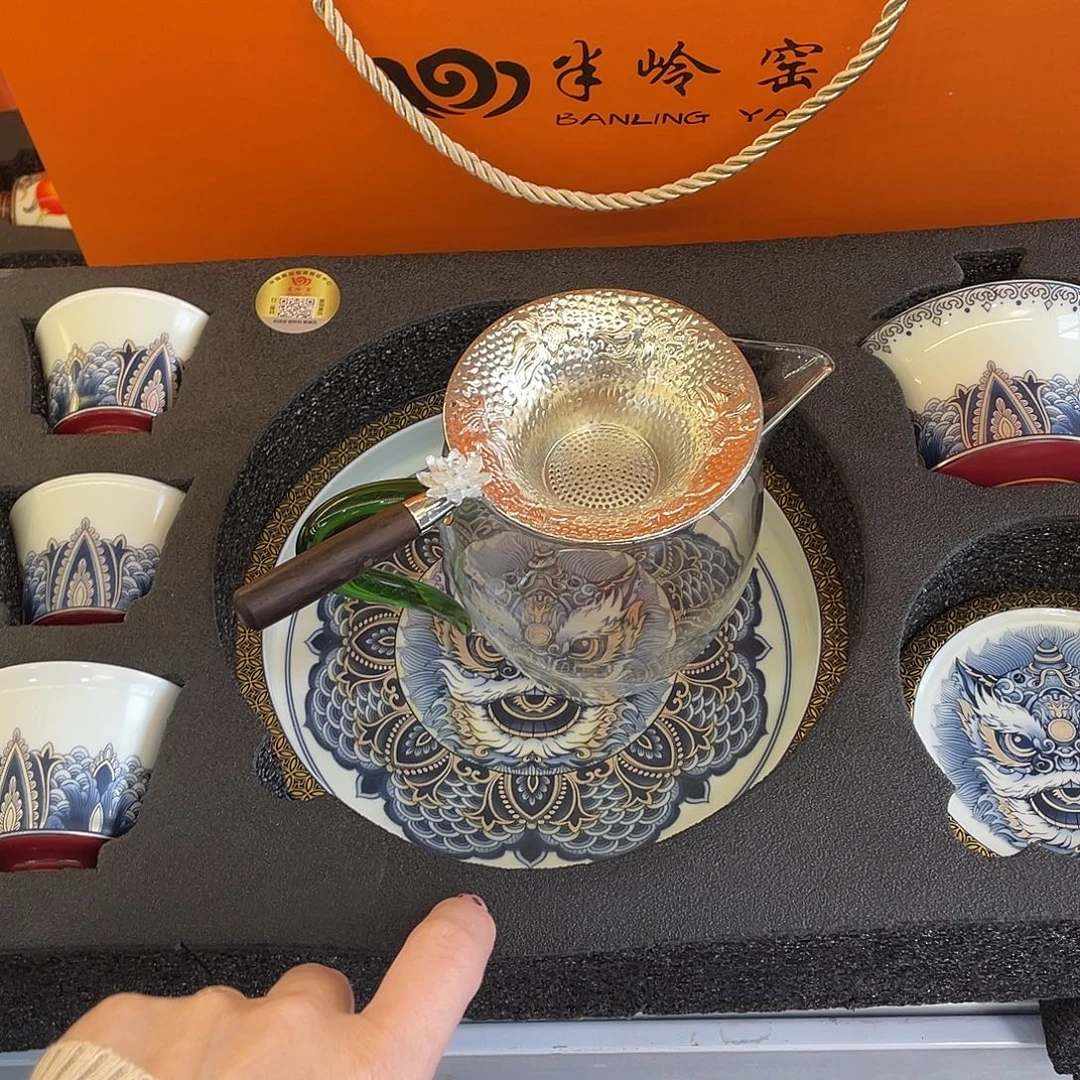 陶景德陶瓷盖碗茶具