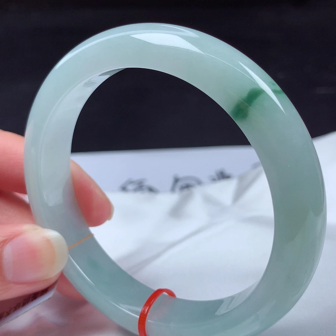 翡翠未镶嵌手镯61圈m114052