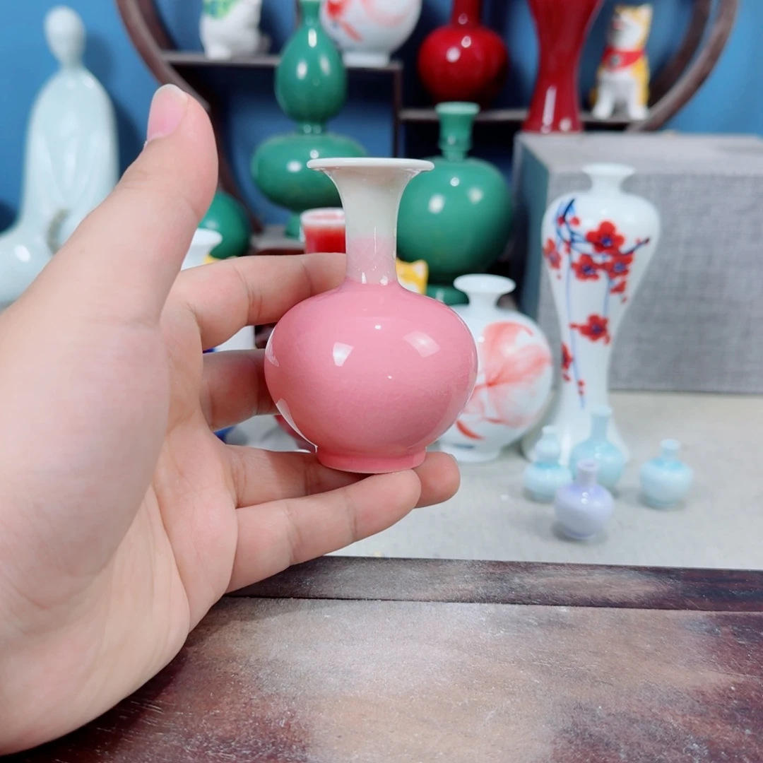 陶瓷手工小花器摆件