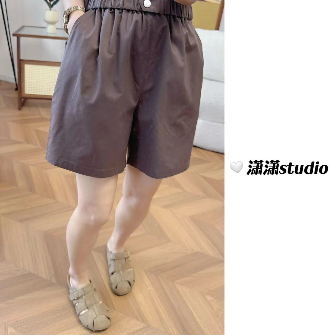 【显瘦短裤】潇潇定制面料松紧腰不挑人百搭实用超显瘦大短裤XY0005