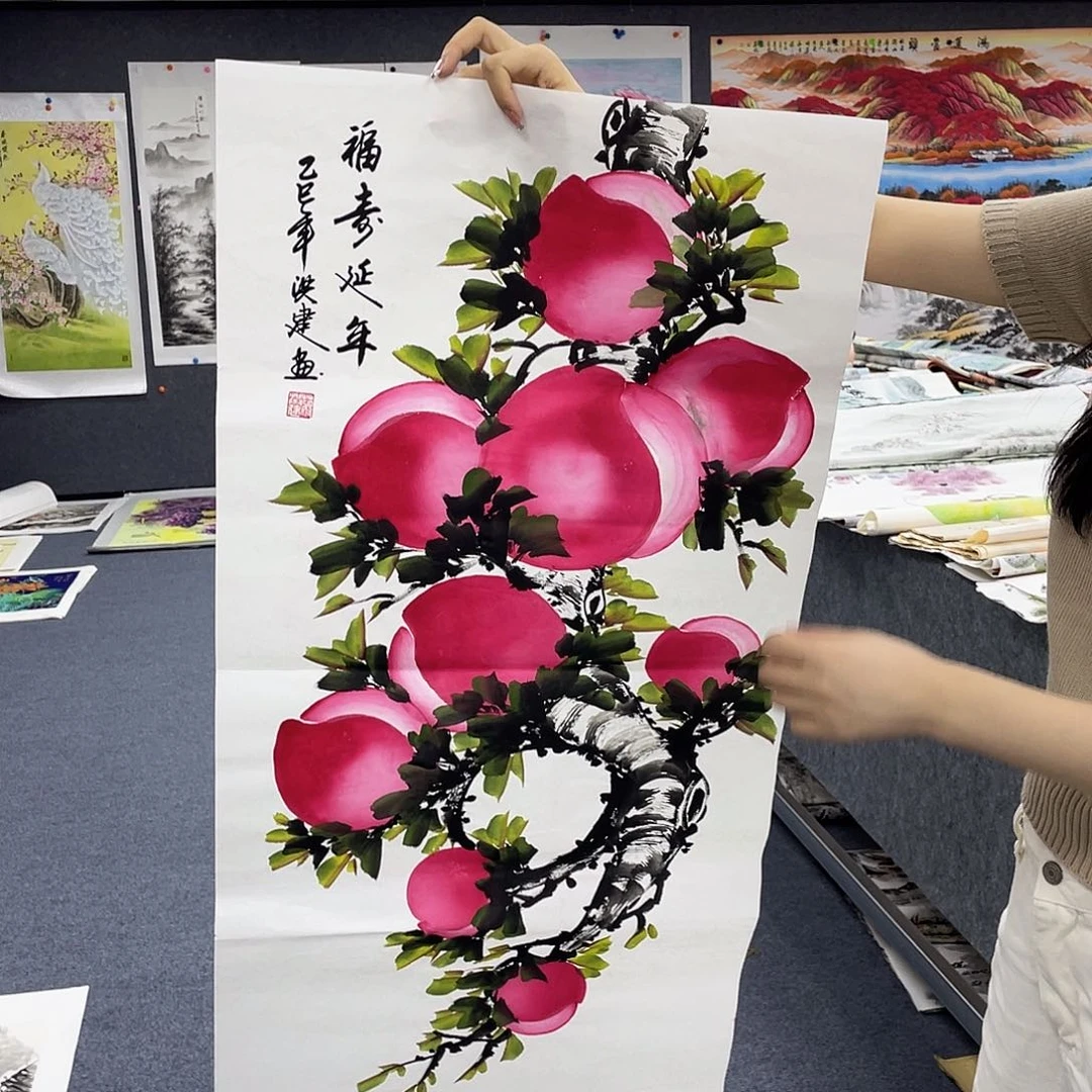 国画作品小姐姐放漏…