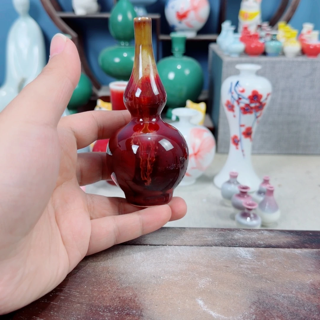 陶瓷手工小花器摆件
