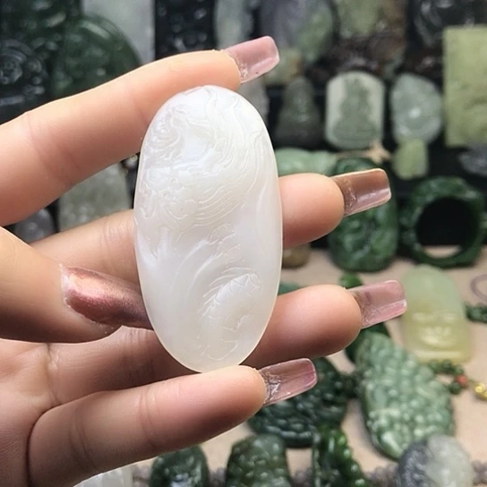 和田玉未镶嵌挂件