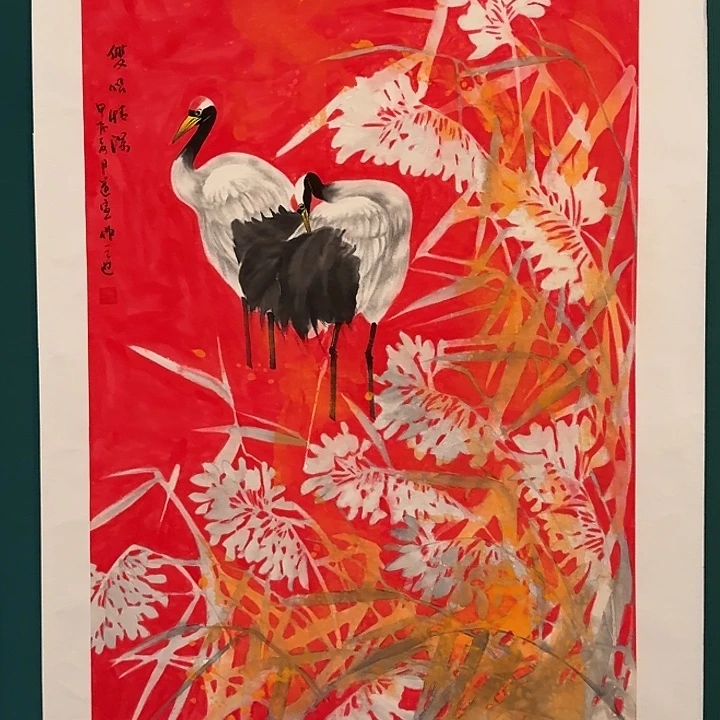 国画董老师画作画作