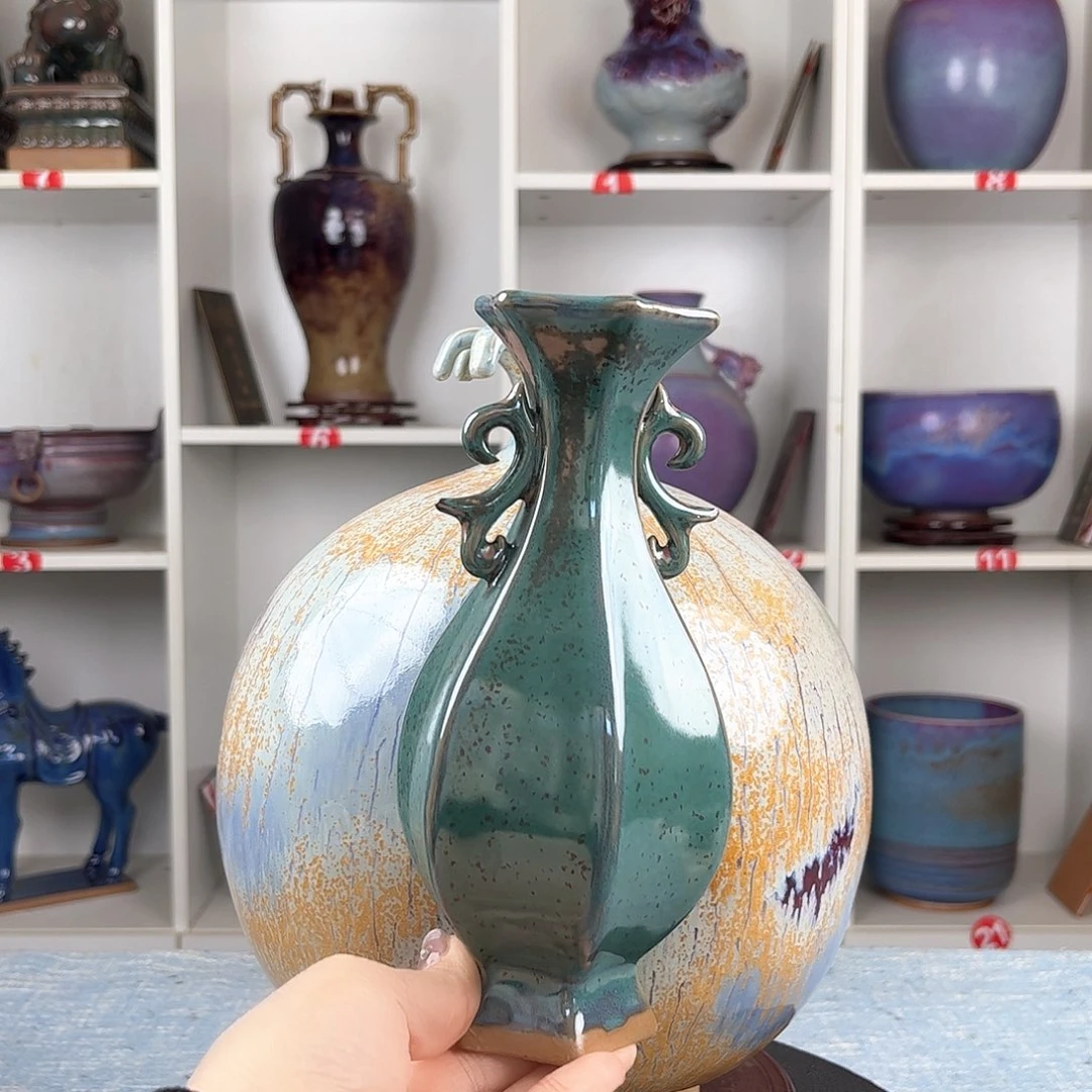 瓷片花器摆件工艺品