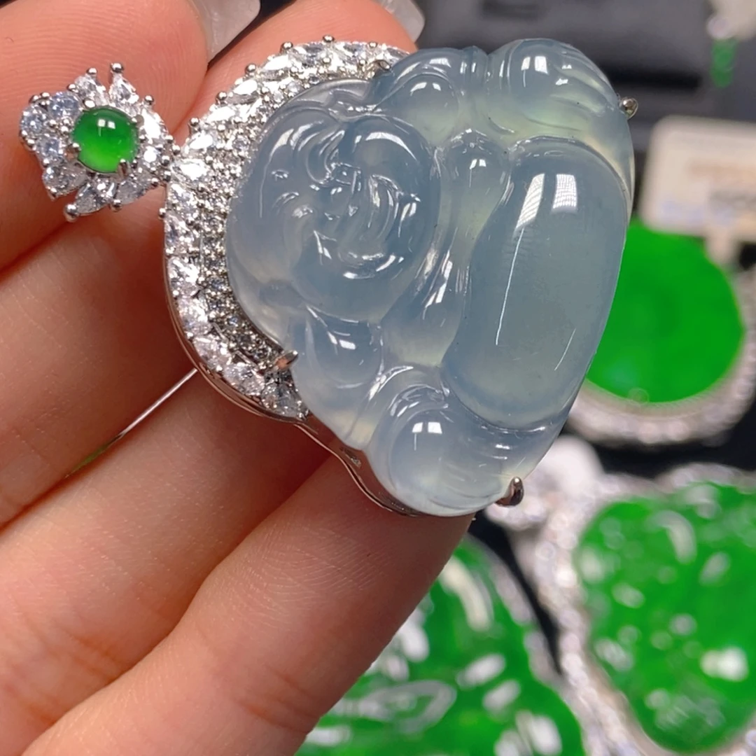 翡翠未镶嵌吊坠(不含链)