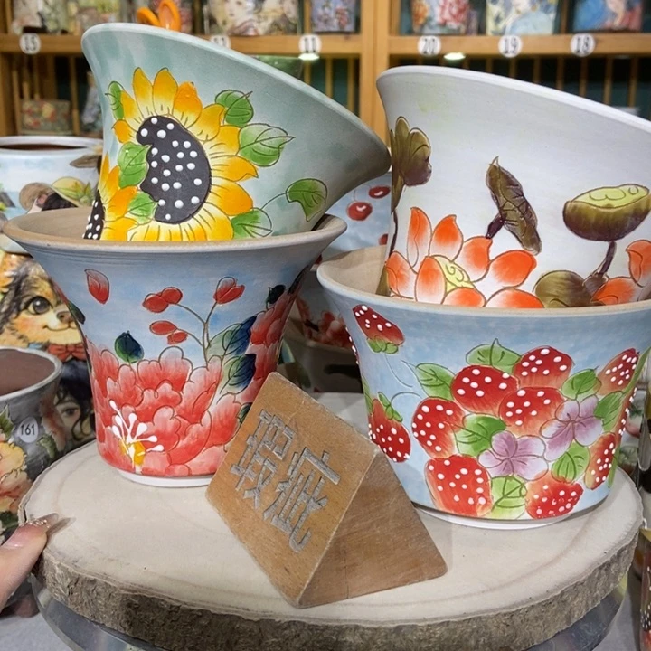 红陶景德镇艺术手绘作品