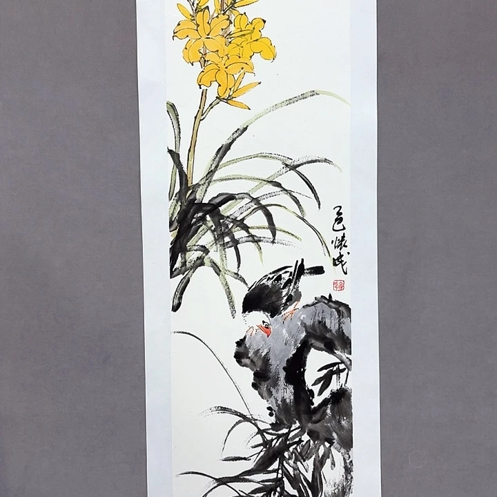 国画亲笔手绘放心去藏