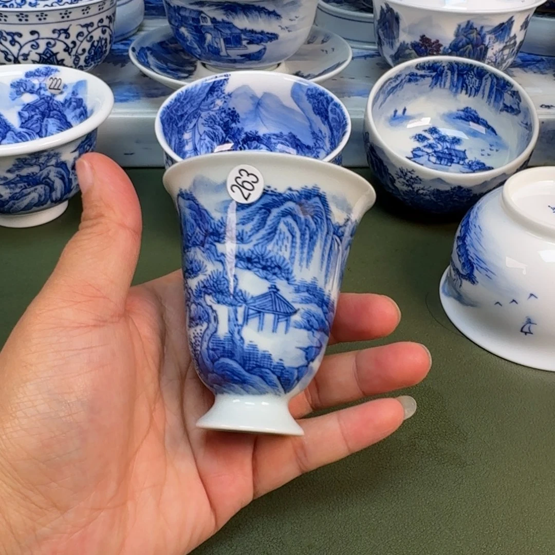 陶景德镇纯手绘茶具圆圆263