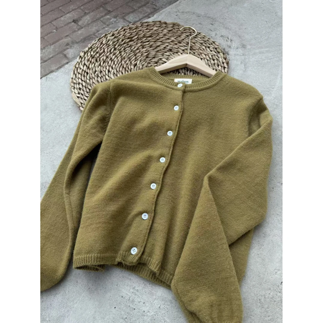 韩代.咸菜绿羊绒衫L25112206