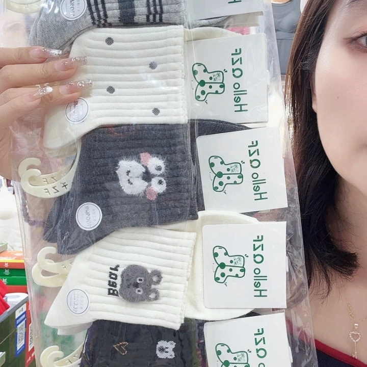羊羔毛莱塞尔5003女袜10双