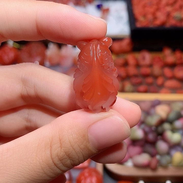 未镶嵌南红南红玛瑙金鱼2