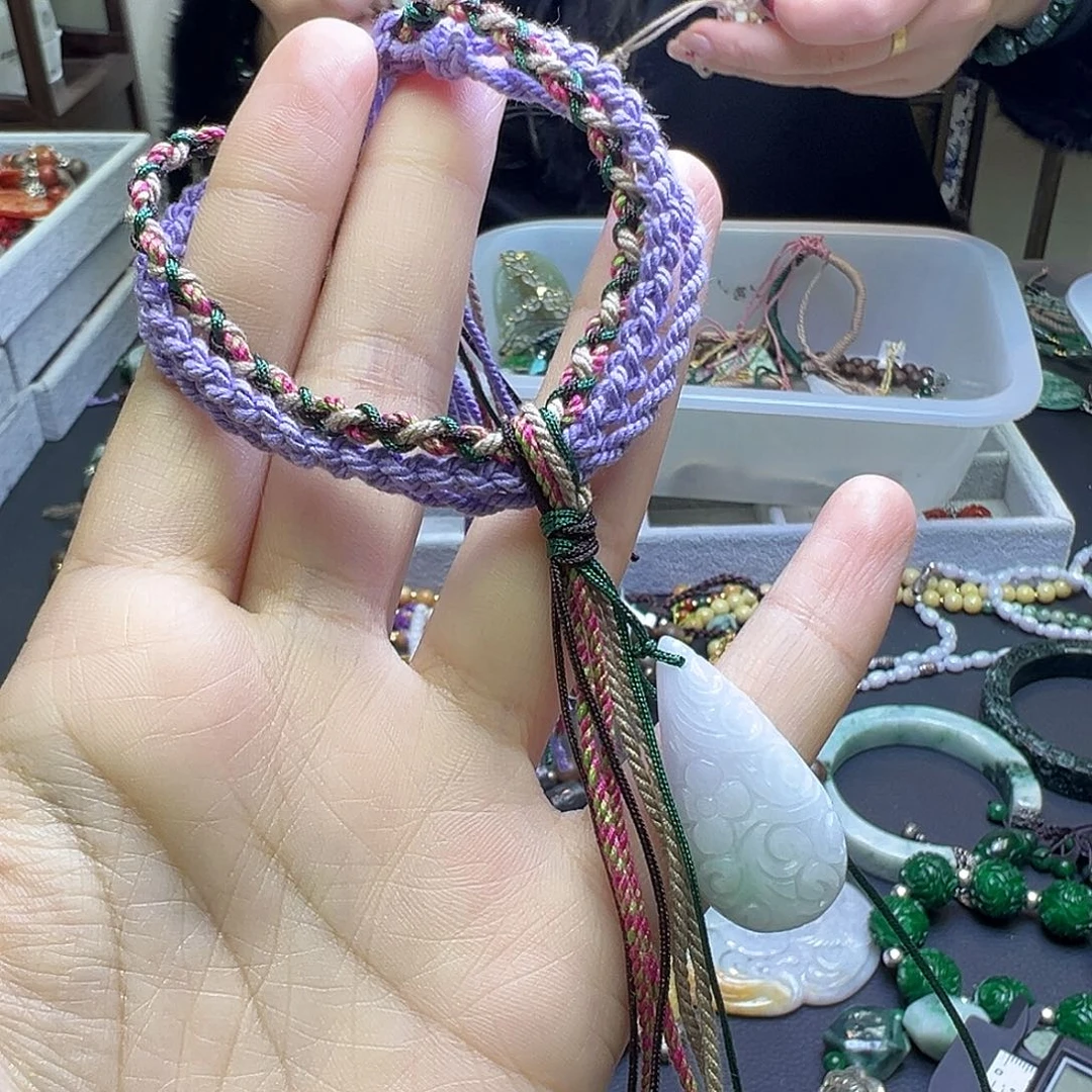 翡翠未镶嵌手链19.9