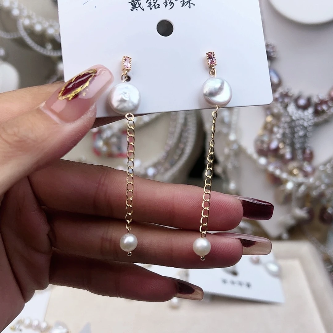 淡水珍珠颈饰银S925镶嵌