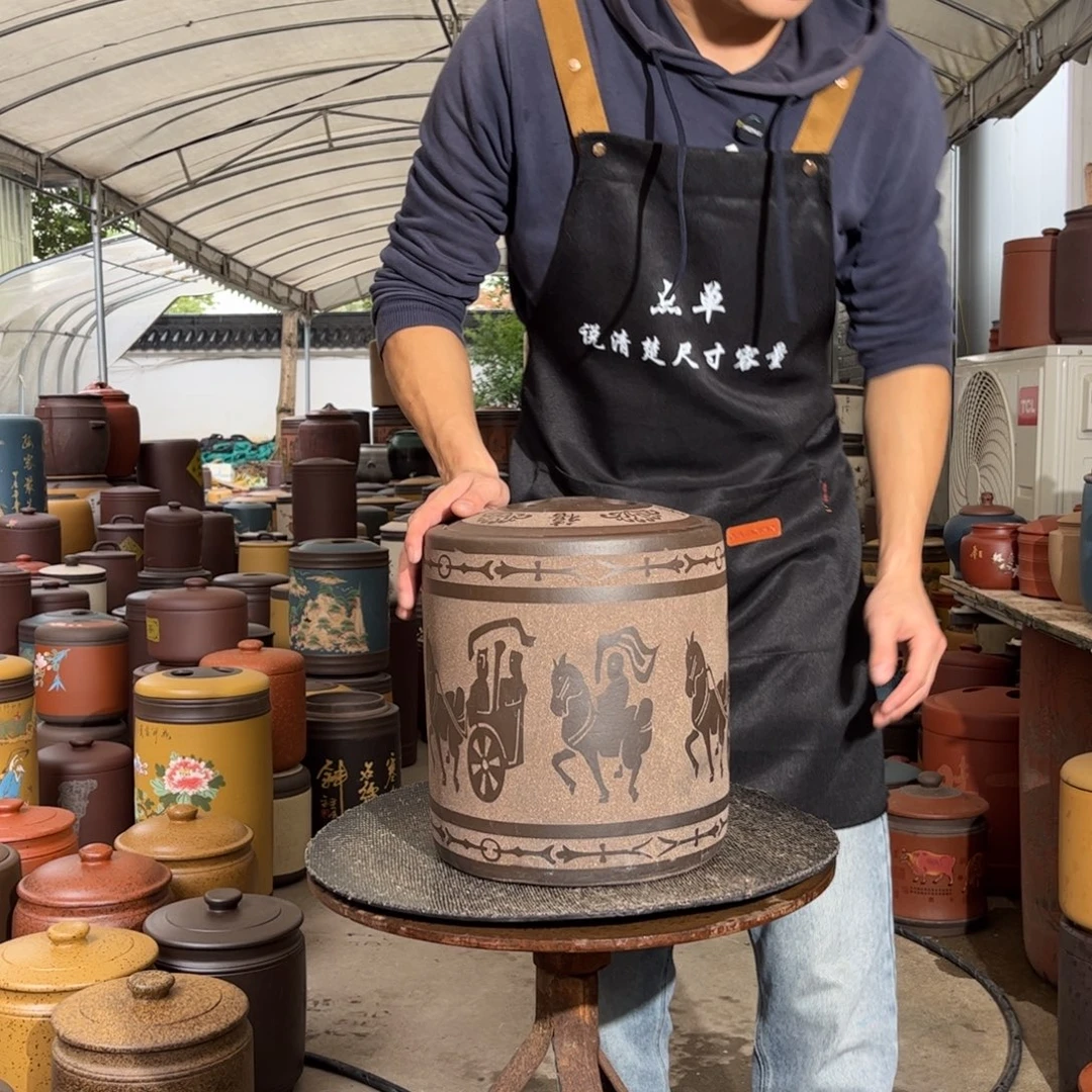 茶叶罐紫砂10 饼茶叶罐