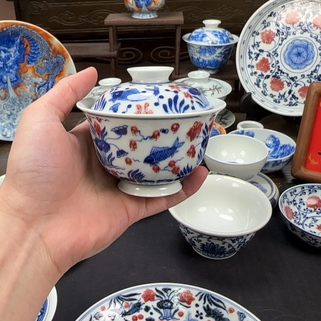 杯茶*错景德镇手工手绘陶瓷