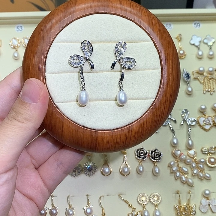 未镶嵌耳饰淡水珍珠