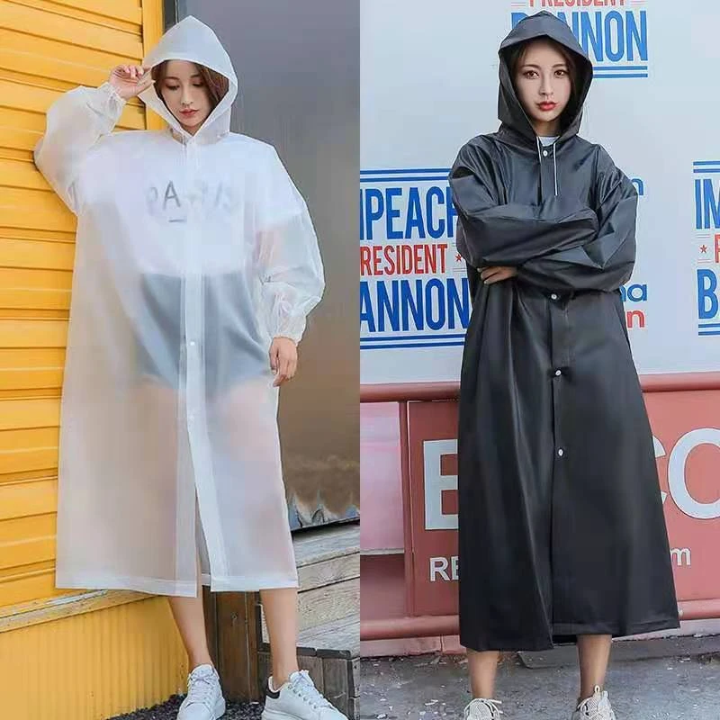 雨衣长款一体式全身防护防暴雨透明成人旅行户外骑车出行加厚雨披