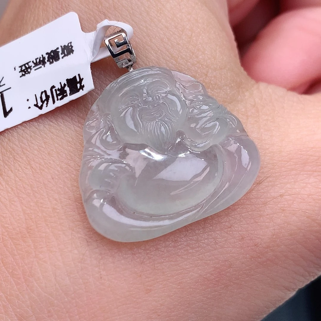 颈饰18K金镶嵌翡翠开播福利