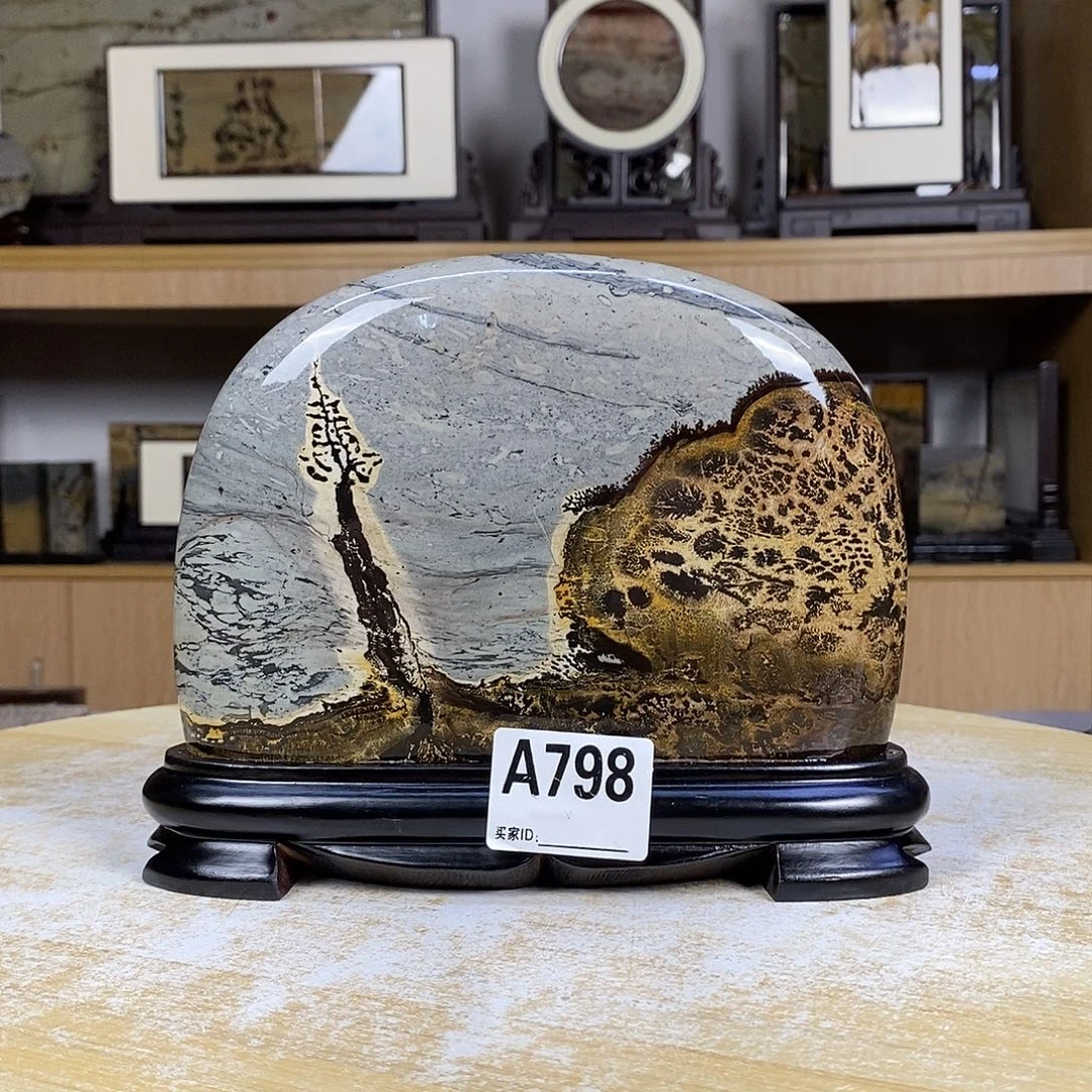 昌化石印石广西国画石摆件