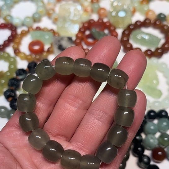 蛇纹石玉未镶嵌手串