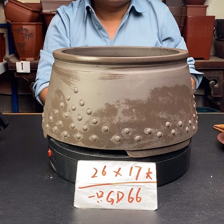 紫砂花盆货号一只GD66