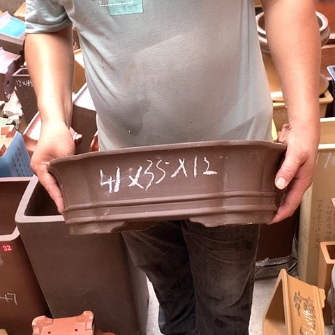 紫砂花盆手工艺品