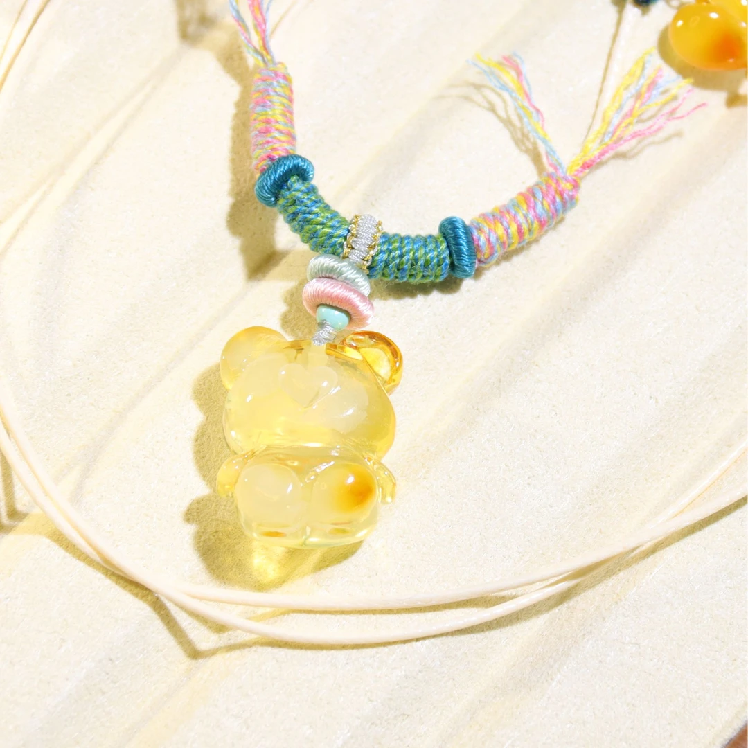 <熊宝宝>俄料蜜蜡吊坠