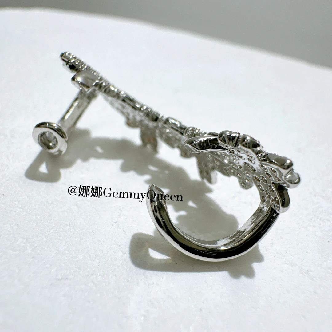 铜合金合成锆石耳饰 娜娜GemmyQueen耳夹GQ05939
