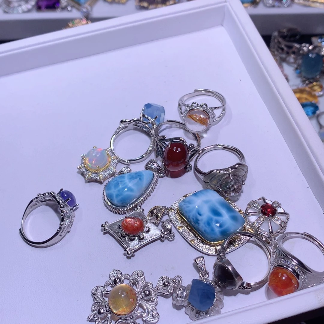 【闪购商品】银S925镶嵌戒指水晶ℳ****?戒指