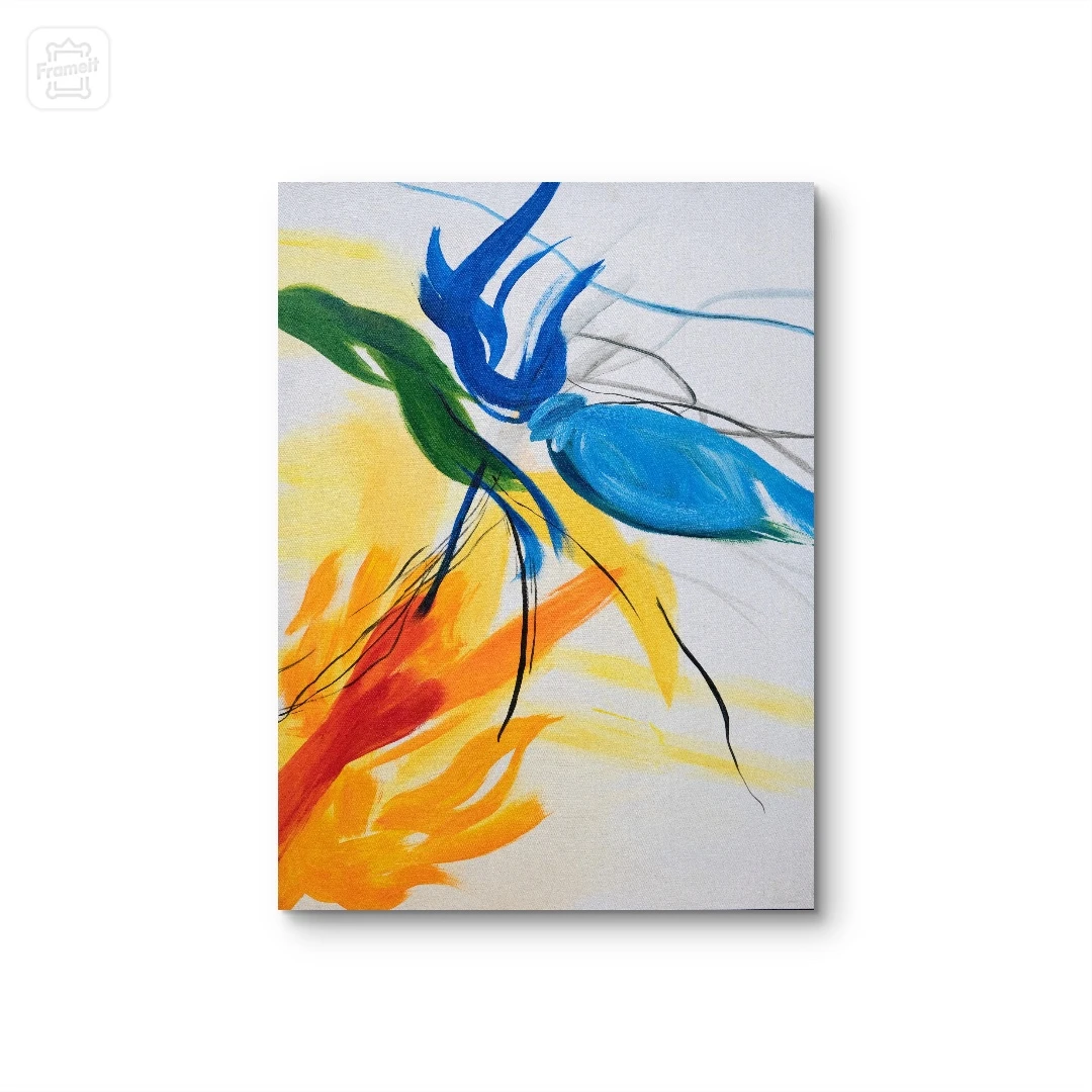 【色彩】原创手绘挂画 “60*80” No.1002玄关客厅纯手绘装饰画