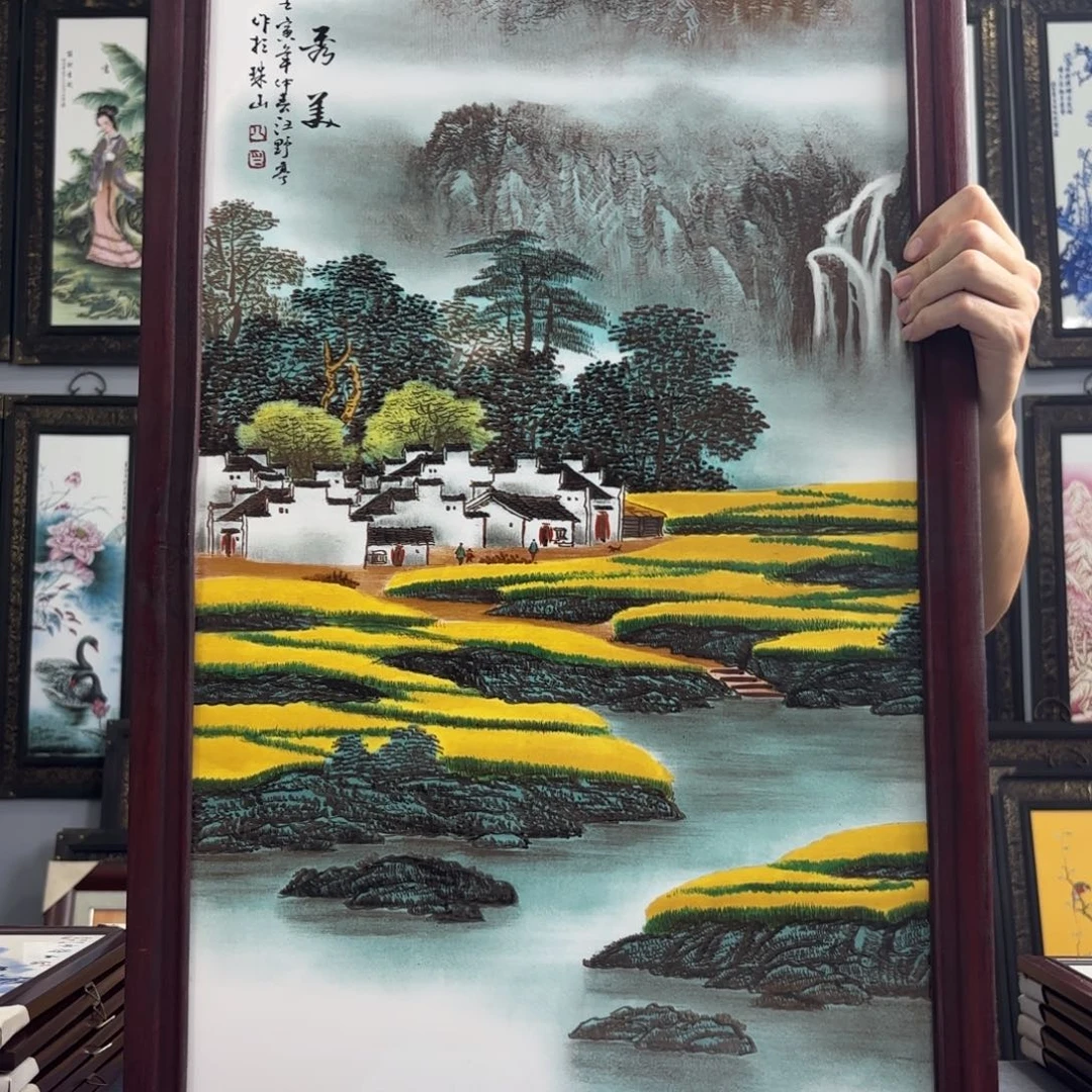 摆件景德镇陶瓷瓷板画