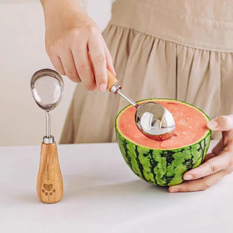 可立式小熊冰淇淋西瓜勺