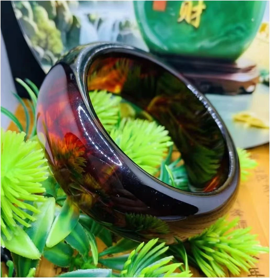 SZ-103  血药珀时尚宽版2.0款手镯