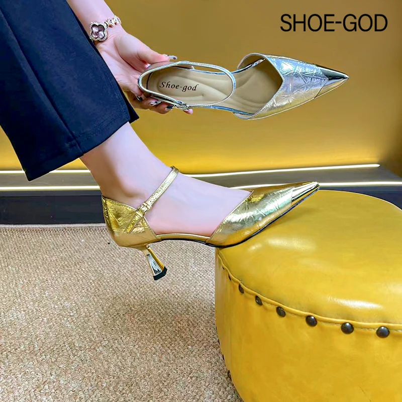 羊皮6厘米 2024春夏时尚小众设计感凉鞋SGL116