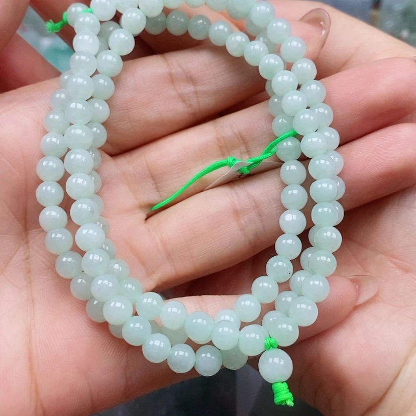 【闪购商品】翡翠未镶嵌颈饰果*天然缅甸A货翡翠珠链卡6