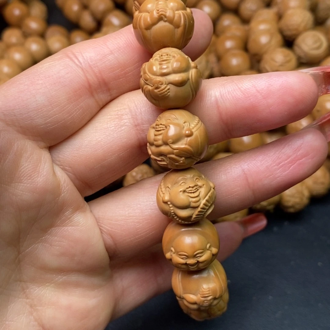 猴头核桃手串光背弥勒