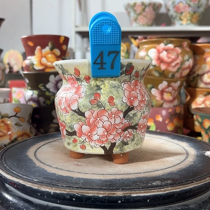 景德镇陶瓷手绘花盆