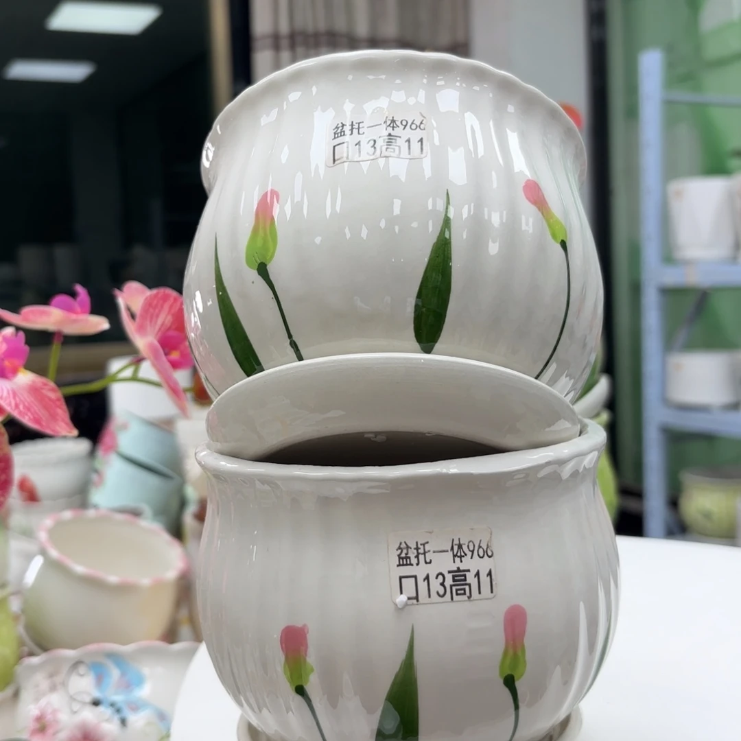 @夏西陶瓷花盆@@5966