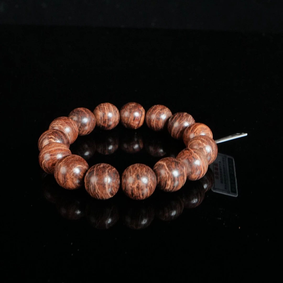 DY-C856 海南小叶降真香千层甲手串 1.5cm 22.9g