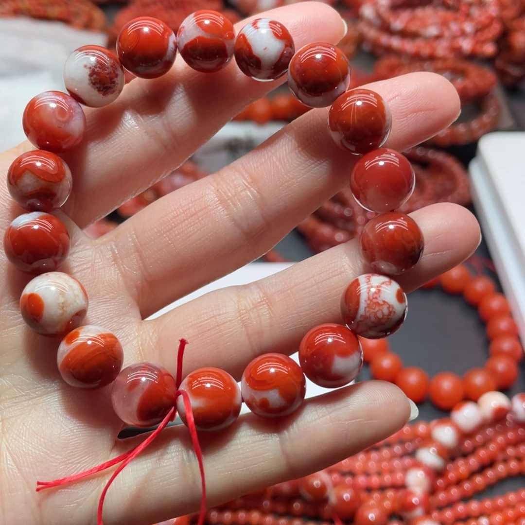南红玛瑙手链未镶嵌