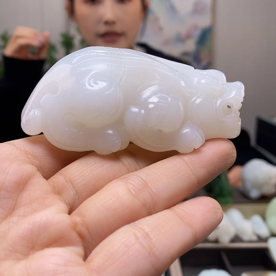 和田玉未镶嵌挂件