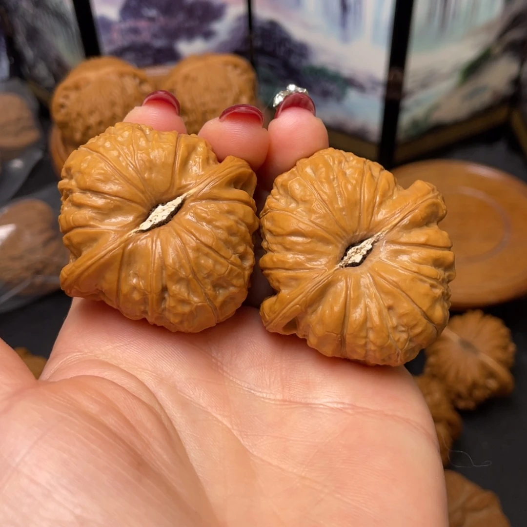把件文玩核桃45南瓜墩