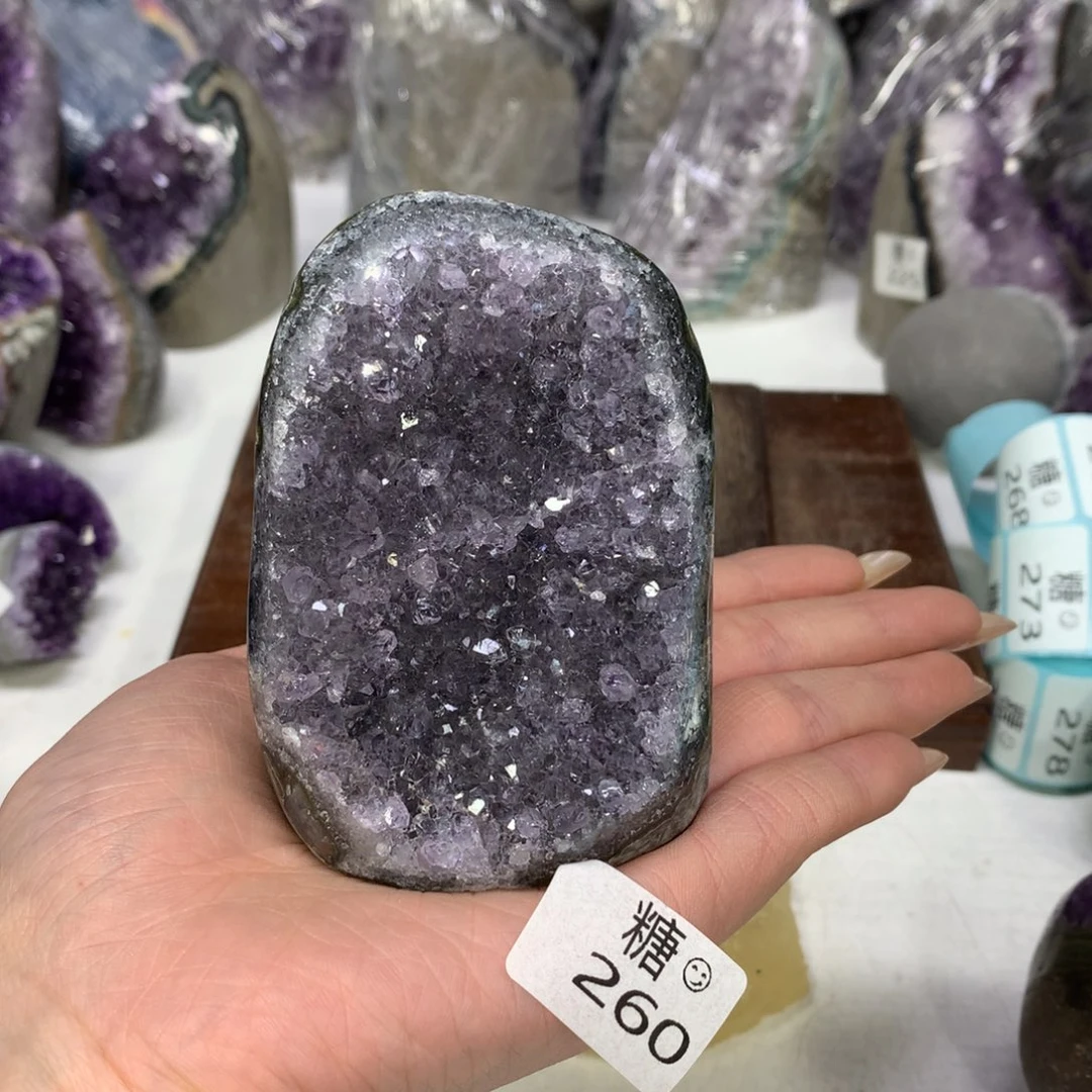 紫晶摆件未镶嵌水晶