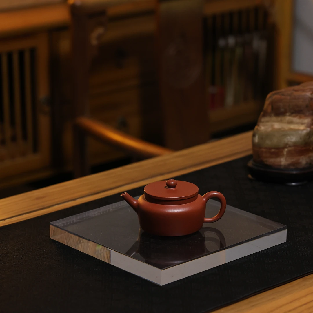 推荐！好用易泡养的《平盖莲子》蒋薇抟制·150cc·80目小煤窑朱泥