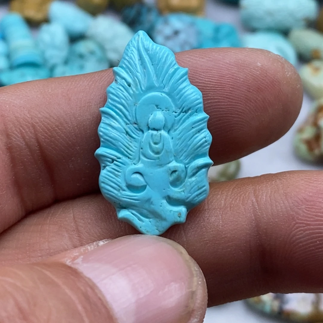 绿松石未镶嵌珠宝半成品