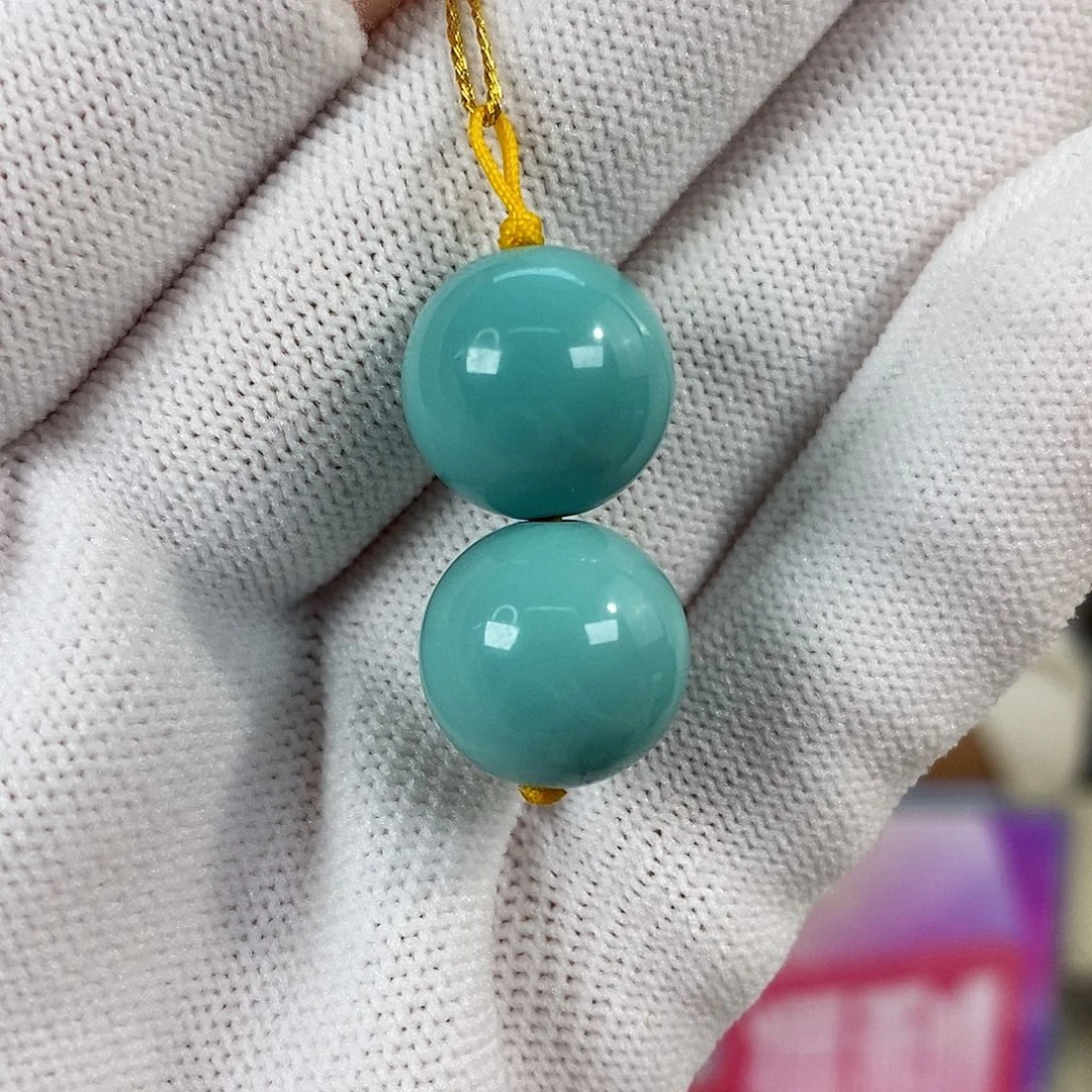 绿松石未镶嵌珠宝奇石14mm+